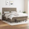 vidaXL &Kappa;&rho;&epsilon;&beta;ά&tau;&iota; Boxspring &mu;&epsilon; &Sigma;&tau;&rho;ώ&mu;&alpha; Taupe 160x200 &epsilon;&kappa;. &Upsilon;&phi;&alpha;&sigma;&mu;ά&tau;&iota;&nu;&omicron;