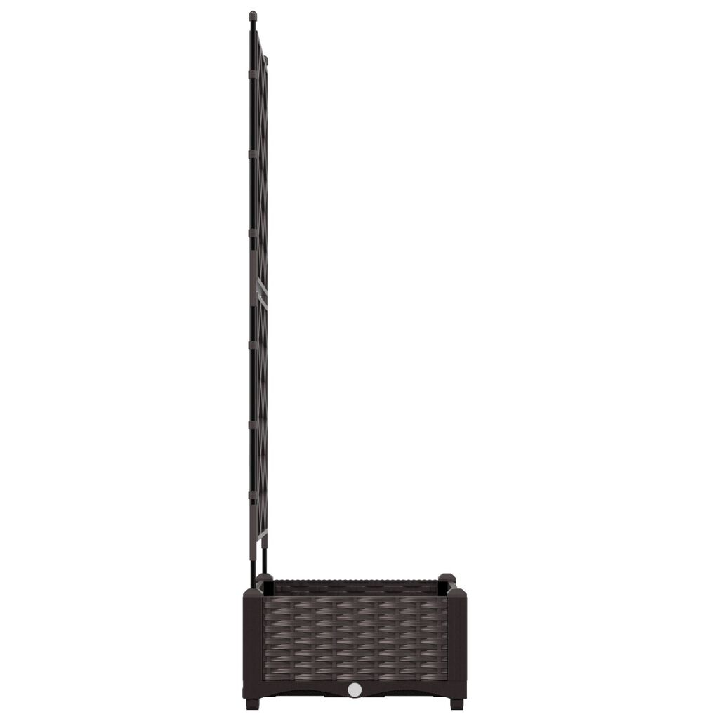 vidaXL Γλάστρα Κήπου με Στηρίγματα Καφέ 40x40x125,5 εκ