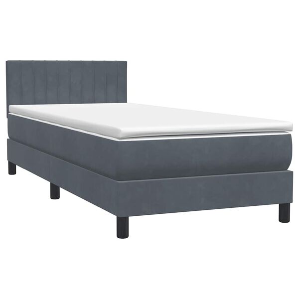 vidaXL &Kappa;&rho;&epsilon;&beta;ά&tau;&iota; Boxspring &mu;&epsilon; &Sigma;&tau;&rho;ώ&mu;&alpha; &Sigma;&kappa;&omicron;ύ&rho;&omicron; &Gamma;&kappa;&rho;&iota; 90x220 &epsilon;&kappa;. &Beta;&epsilon;&lambda;&omicron;ύ&delta;&iota;&nu;&omicron;