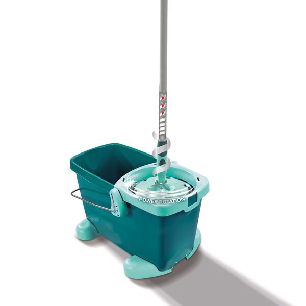 Leifheit Σετ Περιστρεφόμενης Σφουγγαρίστρας Clean Τwist Πράσινο 52052