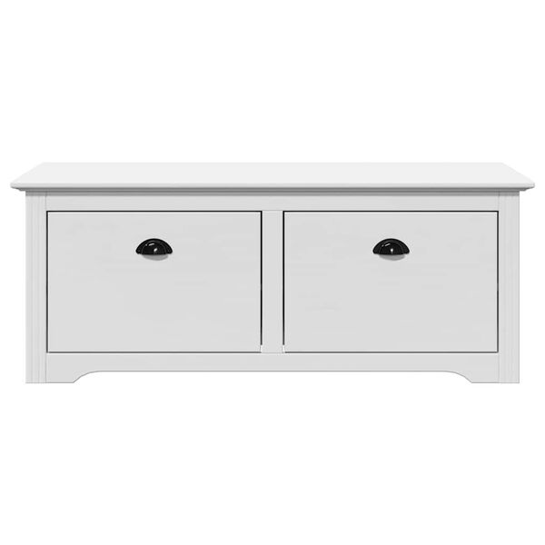 Πάγκος διαδρόμου vidaXL "BODO" Λευκό 114x40x45 cm