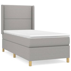 vidaXL &Kappa;&rho;&epsilon;&beta;ά&tau;&iota; Boxspring &mu;&epsilon; &Sigma;&tau;&rho;ώ&mu;&alpha; &Alpha;&nu;&omicron;&iota;&chi;&tau;ό &Gamma;&kappa;&rho;&iota; 90x190 &epsilon;&kappa;. &Upsilon;&phi;&alpha;&sigma;&mu;ά&tau;&iota;&nu;&omicron;