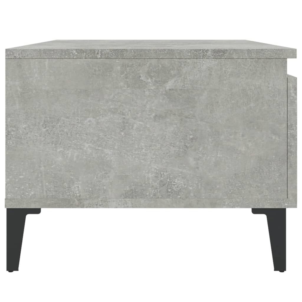 vidaXL Τραπέζια Βοηθητικά 2 τεμ. Γκρι Σκυροδ. 50x46x35 εκ. Επεξ. Ξύλο