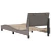 vidaXL Σκελετός Κρεβατιού Χωρίς Στρώμα Taupe 80x200 εκ. Υφασμάτινο