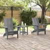 vidaXL Έπιπλα Χαλάρωσης Κήπου 2 pcs Ανοιχτό γκρι 74.5 x 80.5 x 90 εκ.