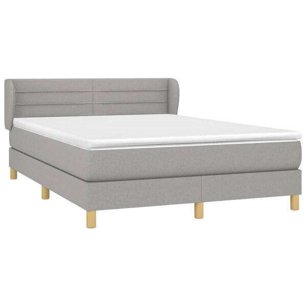 vidaXL &Kappa;&rho;&epsilon;&beta;ά&tau;&iota; Boxspring &mu;&epsilon; &Sigma;&tau;&rho;ώ&mu;&alpha; &Alpha;&nu;&omicron;&iota;&chi;&tau;ό &Gamma;&kappa;&rho;&iota; 140x200 &epsilon;&kappa;. &Upsilon;&phi;&alpha;&sigma;&mu;ά&tau;&iota;&nu;&omicron;