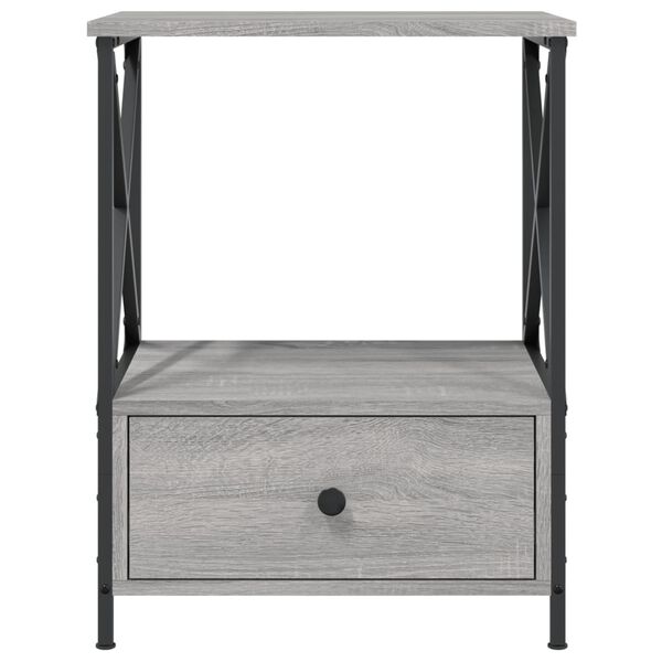 vidaXL Κομοδίνο Γκρι Sonoma 50 x 41 x 65 εκ. από Επεξεργασμένο Ξύλο