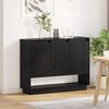 vidaXL Πλαϊνό γραφείο Μαύρη δρυς 97 x 29 x 75 εκ. Επεξεργασμένο ξύλο