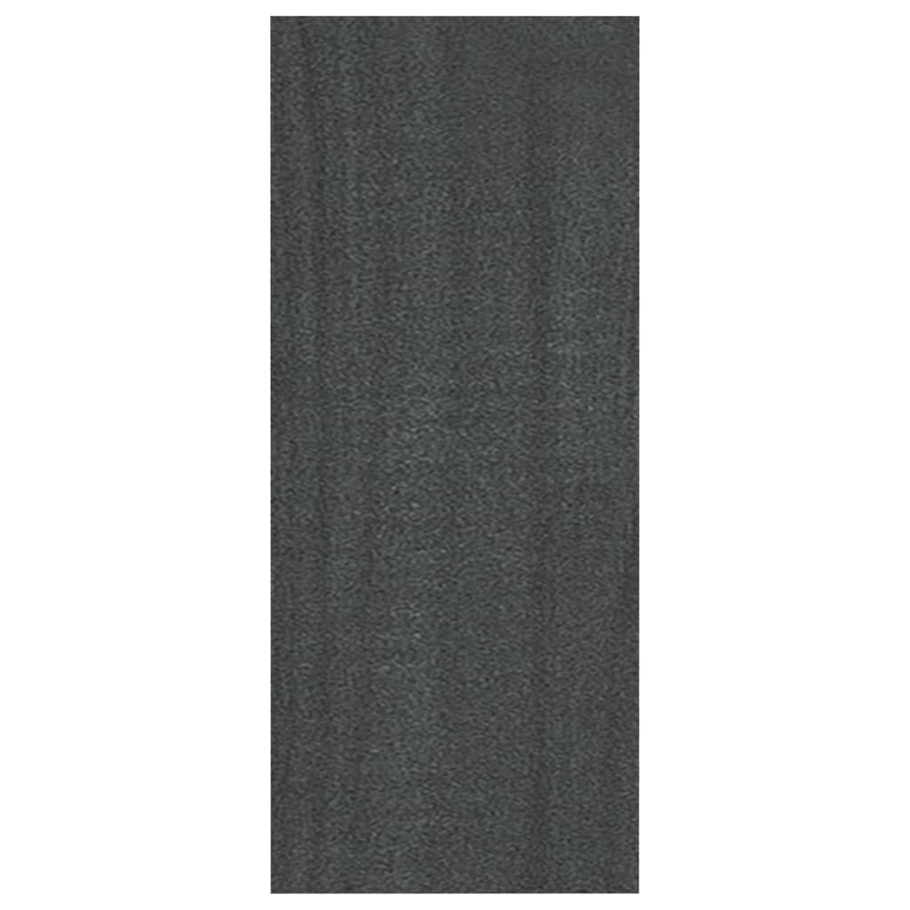 vidaXL Βιβλιοθήκη Γκρι 40 x 30 x 71,5 εκ. από Μασίφ Ξύλο Πεύκου