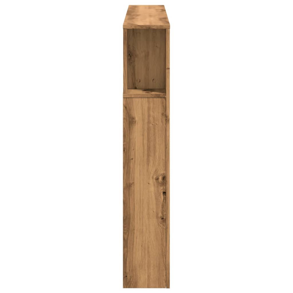 vidaXL LED κεφαλάρι Artisan Oak 140x18,5x103,5 cm Κατασκευασμένο ξύλο