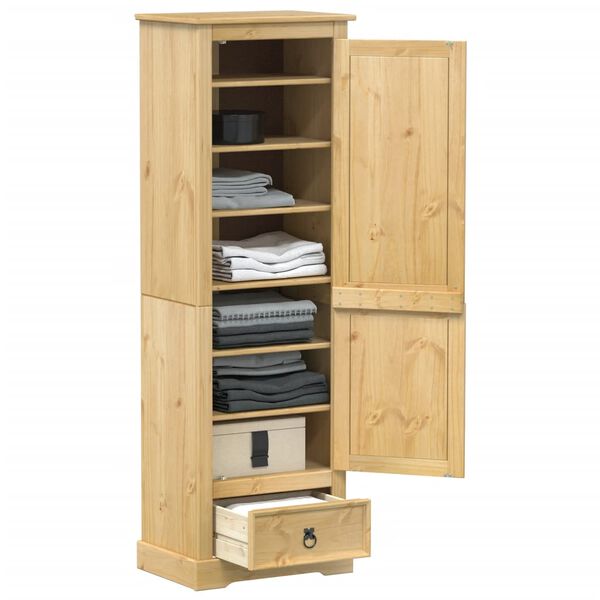vidaXL Ντουλάπα Corona 55x38x170 εκ. από Μασίφ Ξύλο Πεύκου