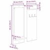 vidaXL Τοίχου Κρεμάστρα με ράφι artisan δρυς 70 x 10 x 90 εκ.