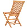 vidaXL Σετ Επίπλων Mπιστρό 3 τεμ. Μασίφ Ξύλο Teak με Πράσινα Μαξιλάρια