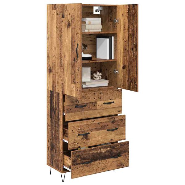 vidaXL Highboard &mu;&epsilon; &sigma;&upsilon;&rho;&tau;ά&rho;&iota; 2 pcs &Pi;&alpha;&lambda;&iota;ό &xi;ύ&lambda;&omicron; &Epsilon;&pi;&epsilon;&xi;&epsilon;&rho;&gamma;&alpha;&sigma;&mu;έ&nu;&omicron; &xi;ύ&lambda;&omicron;