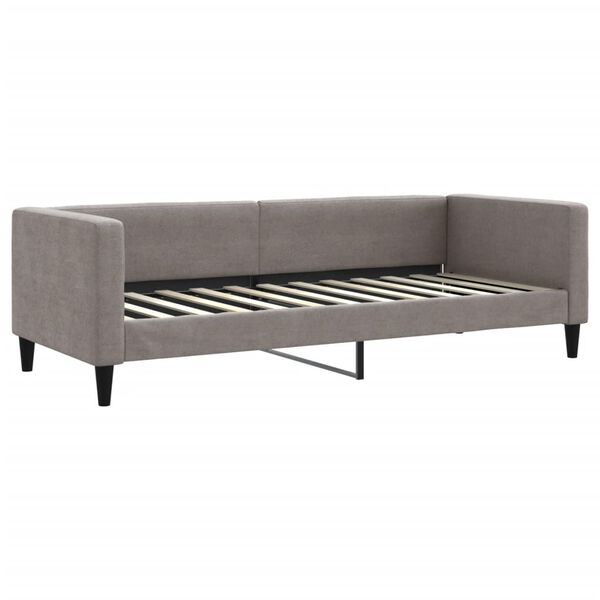 vidaXL Καναπές Κρεβάτι Taupe 80 x 200 εκ. Υφασμάτινος