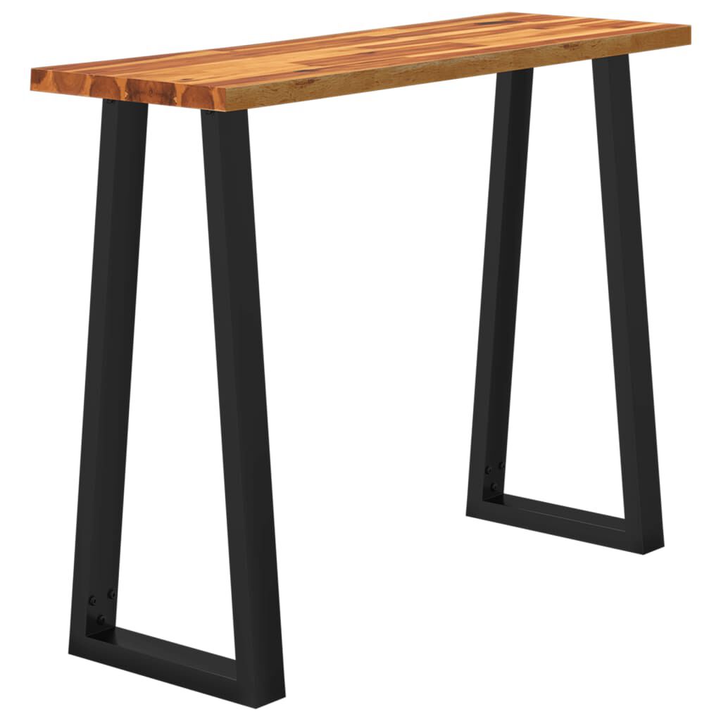 vidaXL Τραπέζι Κονσόλα με Live Edge 110x35x80 εκ. Μασίφ Ξύλο Ακακίας