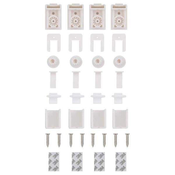vidaXL Πλισέ περσίδα Μαύρο 40x100 cm Πλάτος υφάσματος 39,4 cm