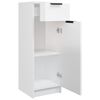 vidaXL Ντουλάπι Μπάνιου Γυαλιστερό Λευκό 32x33,5x90 εκ. Επεξεργ. Ξύλο