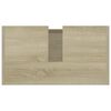 vidaXL Ντουλάπι Νιπτήρα Λευκό/Sonoma Δρυς 60 x 33 x 61 εκ. Μοριοσανίδα