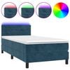 vidaXL &Kappa;&rho;&epsilon;&beta;ά&tau;&iota; Boxspring &mu;&epsilon; &Sigma;&tau;&rho;ώ&mu;&alpha; & LED &Sigma;&kappa;. &Mu;&pi;&lambda;&epsilon; 90x190 &epsilon;&kappa;. &Beta;&epsilon;&lambda;&omicron;ύ&delta;&iota;&nu;&omicron;