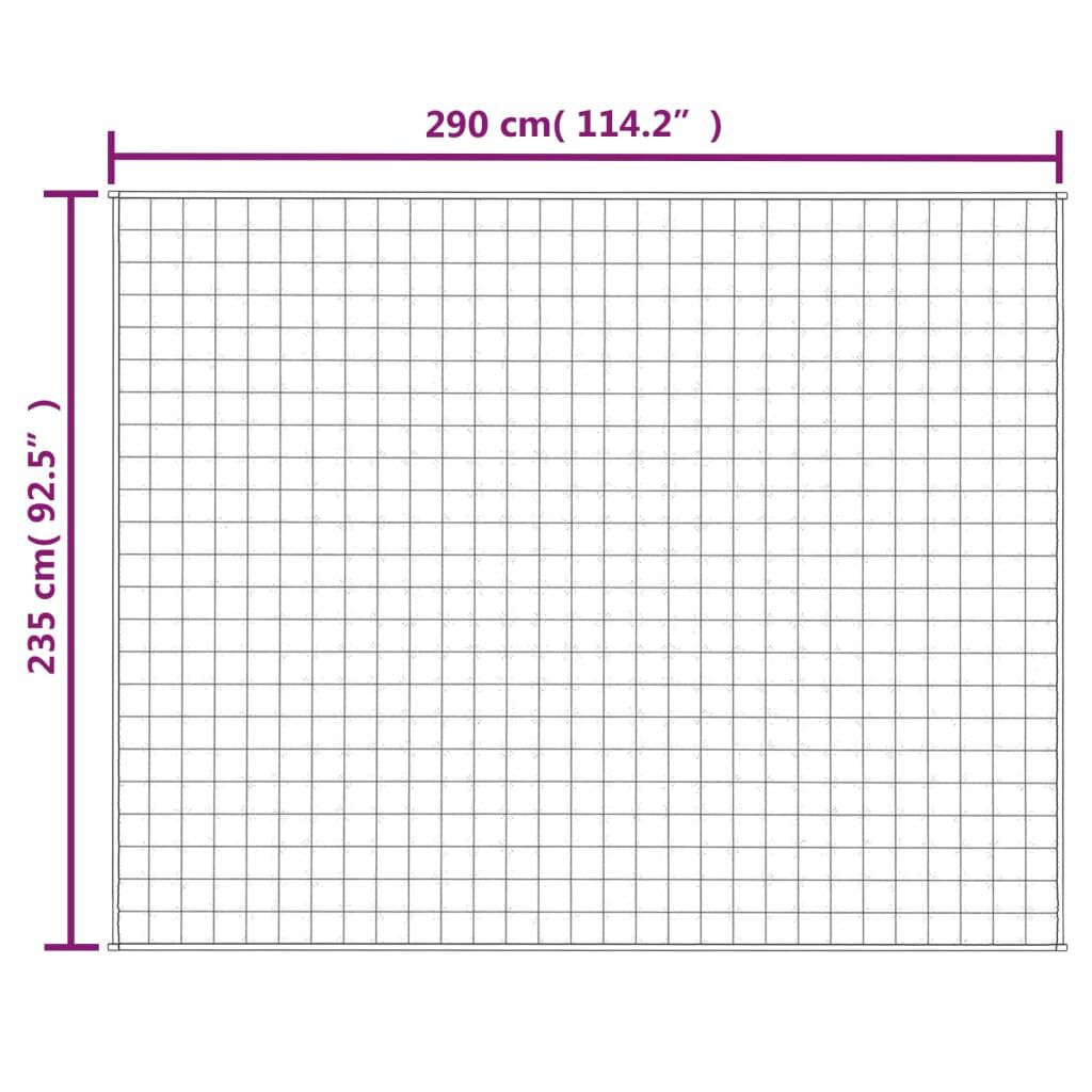 vidaXL Κουβέρτα Βαρύτητας Ανοιχτό Κρεμ 235 x 290 εκ. 15 κ. Υφασμάτινη