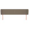 vidaXL Κεφαλάρι με Πτερύγια Taupe 183x23x78/88 εκ. Υφασμάτινο