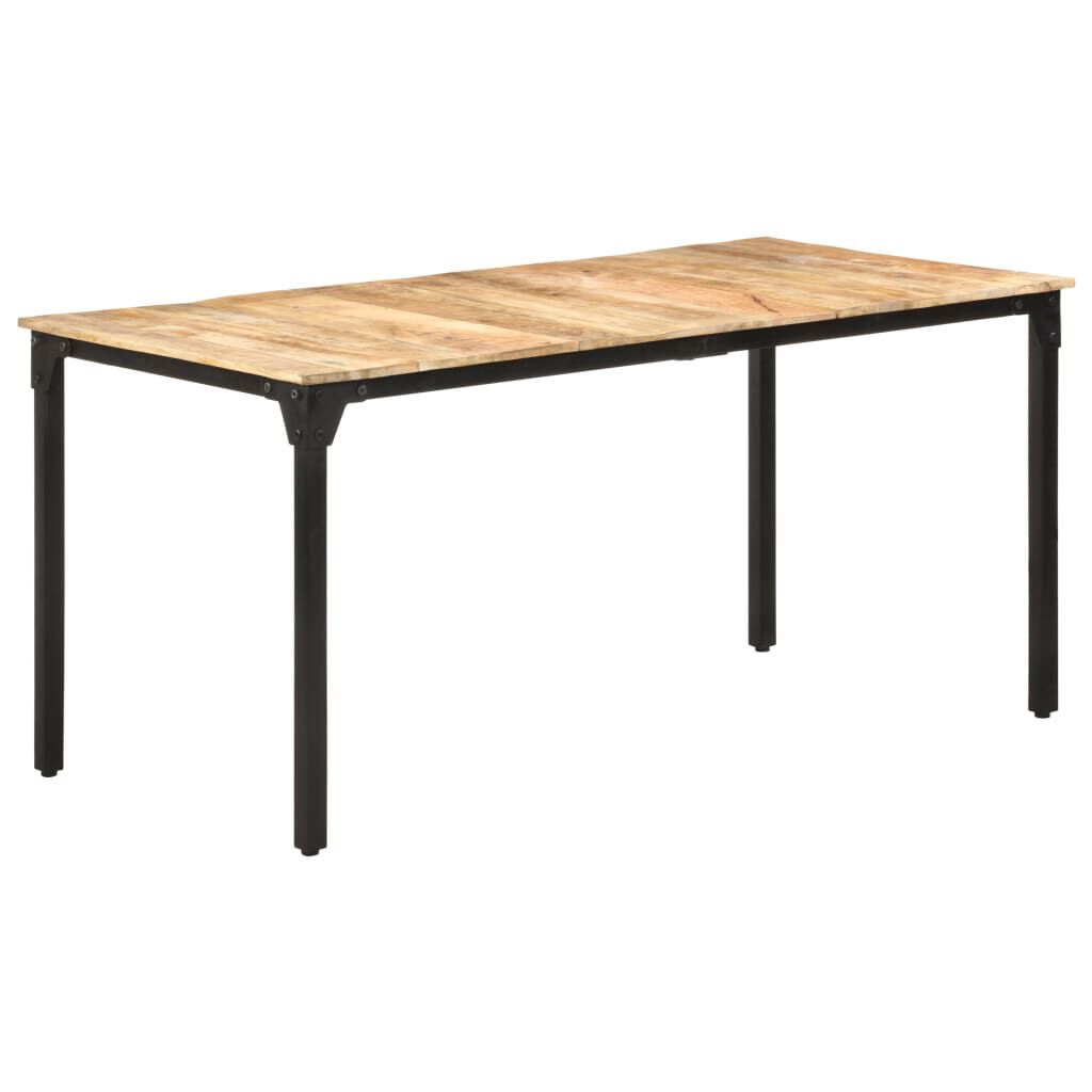 vidaXL Τραπεζαρία 160 x 80 x 76 εκ. από Ακατέργαστο Ξύλο Μάνγκο