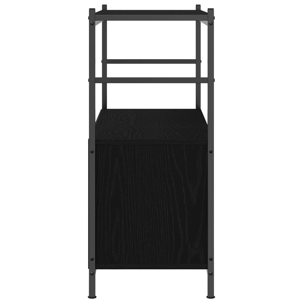 vidaXL Βιβλιοθήκη Μαύρη Δρυς 80x30x78,5 εκ Κατασκευασμένο Ξύλο