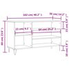 vidaXL Παπουτσοθήκη Sonoma Δρυς 102x36x60 εκ. από Επεξεργασμένο Ξύλο