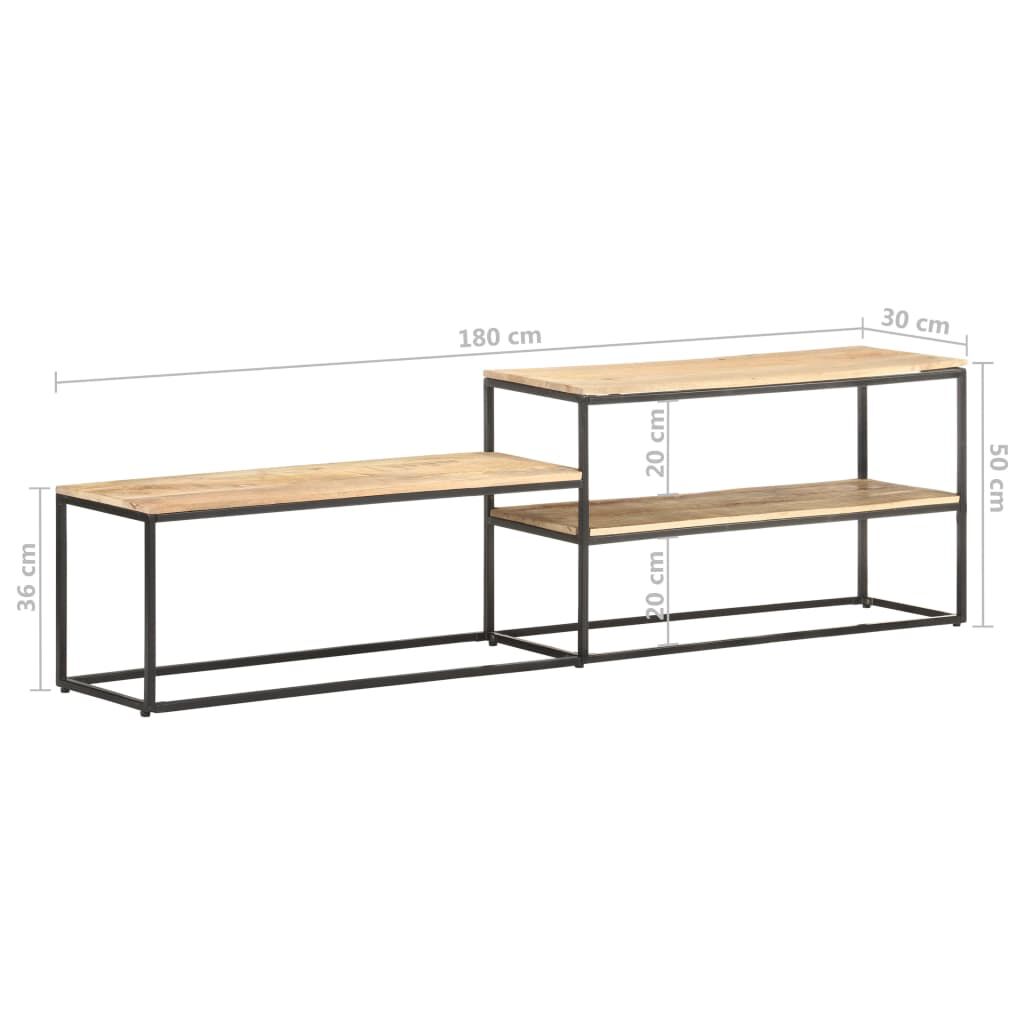 vidaXL Έπιπλο Τηλεόρασης 180 x 30 x 50 εκ. από Ακατέργαστο Ξύλο Μάνγκο