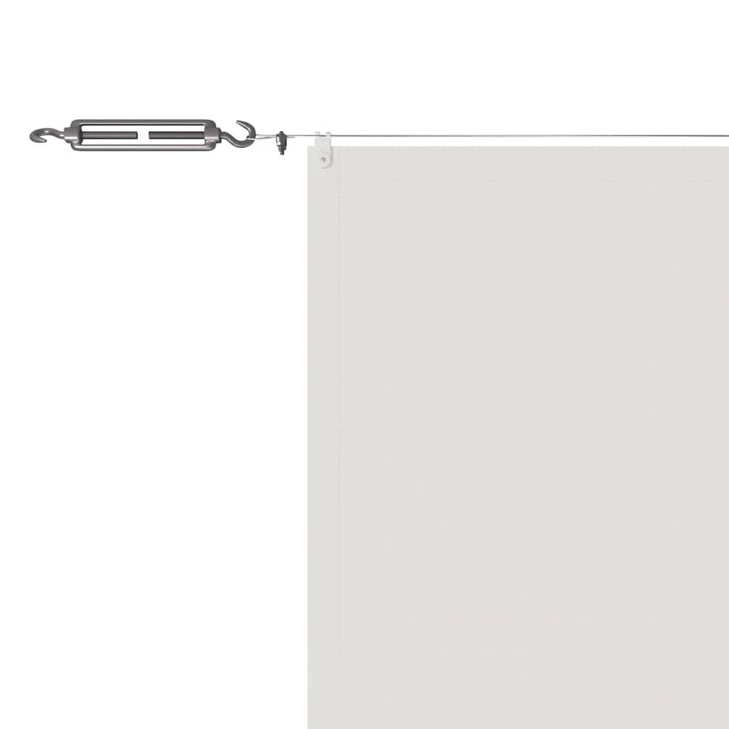 vidaXL Τέντα Κάθετη Λευκή 140 x 600 εκ. από Ύφασμα Oxford