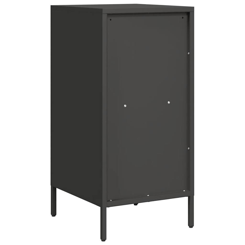 vidaXL Ντουλάπι Μαύρο 35x39x73,5 εκ. από Χάλυβα Ψυχρής Έλασης