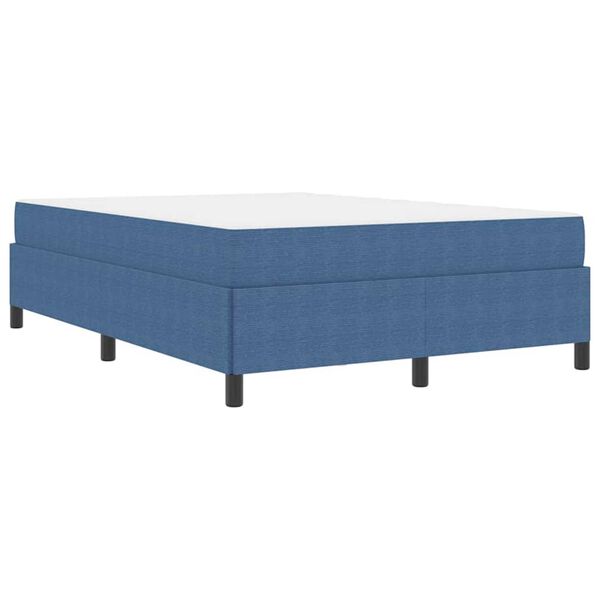 vidaXL Σκελετός Κρεβατιού Μπλε 140 x 190 cm Βελούδο