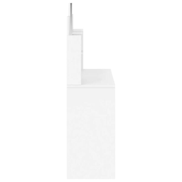 vidaXL Μπουντουάρ με Καθρέφτη Λευκό 96 x 39 x 142 εκ.