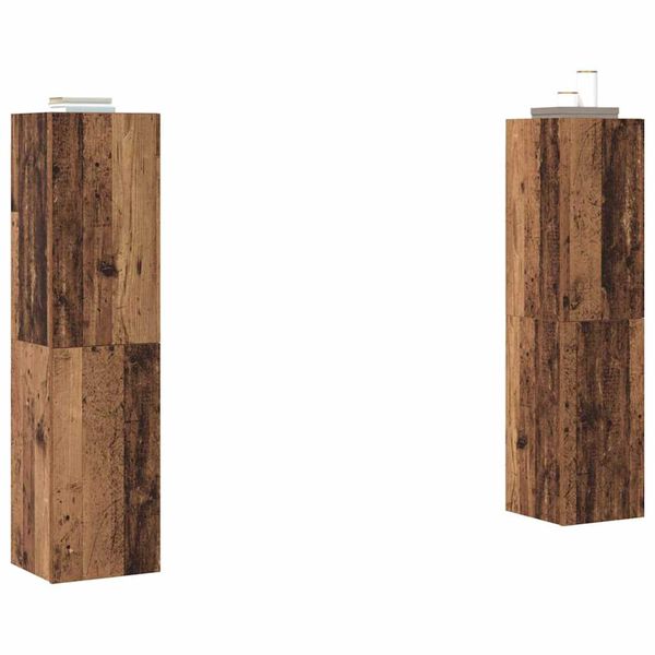 vidaXL Σύνολο Ντουλαπιών Τηλεόρασης Επιτοίχιο 4 pcs Παλαιό ξύλο