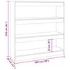 vidaXL Βιβλιοθήκη/Διαχωριστικό Χώρου Γκρι Sonoma 100 x 30 x 103 εκ.