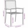 vidaXL Σέτ φαγητού για κήπο 5 pcs Μαύρο 150 x 90 x 75 cm