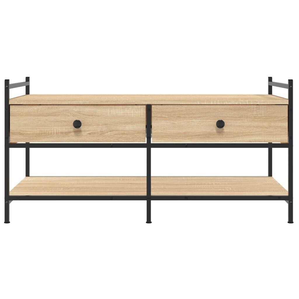 vidaXL Τραπεζάκι Σαλονιού Sonoma Δρυς 99x50x50 εκ. Επεξεργασμένο Ξύλο