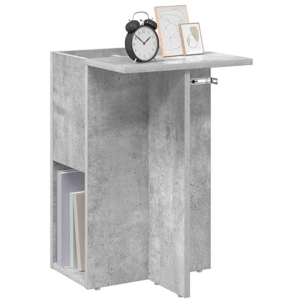 vidaXL End Table &Sigma;&kappa;&upsilon;&rho;ό&delta;&epsilon;&mu;&alpha; &Gamma;&kappa;&rho;&iota; 35 x 40 x 55 &epsilon;&kappa;. &Epsilon;&pi;&epsilon;&xi;&epsilon;&rho;&gamma;&alpha;&sigma;&mu;έ&nu;&omicron; &xi;ύ&lambda;&omicron;