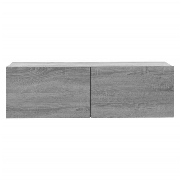 vidaXL Έπιπλο Τηλεόρασης Τοίχου Γκρι Sonoma 100x30x30 εκ. Επεξερ. Ξύλο