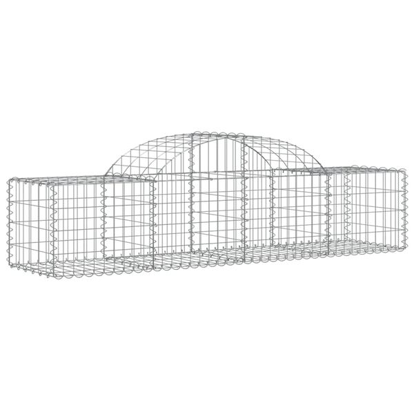 vidaXL Συρματοκιβώτια Τοξωτά 18 τεμ. 200x50x40/60 εκ. Γαλβαν. Ατσάλι