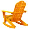 vidaXL Καρέκλα Κήπου Adirondack Κουνιστή Πορτοκαλί Μασίφ Ξύλο Ελάτης