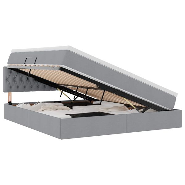 vidaXL &Kappa;&rho;&epsilon;&beta;ά&tau;&iota; &mu;&epsilon; &alpha;&pi;&omicron;&theta;&eta;&kappa;&epsilon;&upsilon;&tau;&iota;&kappa;ό &chi;ώ&rho;&omicron; &kappa;&alpha;&iota; LED &Alpha;&nu;&omicron;&iota;&chi;&tau;ό &gamma;&kappa;&rho;&iota; 180 x 200 cm