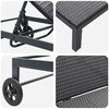 vidaXL Ήλιο-κρεβάτι 1-πρόσωπο Μαύρο 60 x 200 x 27εκ συνθετικό ρατάν