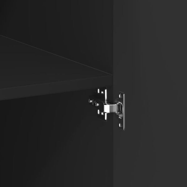 vidaXL Ντουλάπι Μαύρο 70x42,5x185 εκ. Επεξεργασμένο Ξύλο