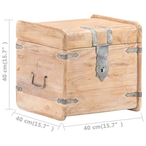 vidaXL Μπαούλο 40 x 40 x 40 εκ. από Μασίφ Ξύλο Ακακίας