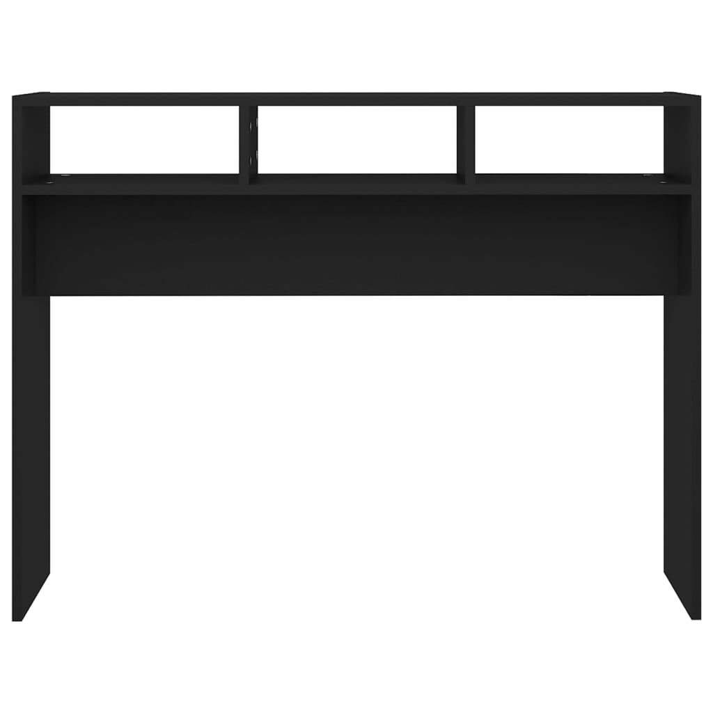 vidaXL Τραπέζι Κονσόλα Μαύρο 105 x 30 x 80 εκ. από Επεξ. Ξύλο