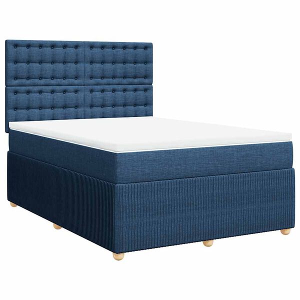 vidaXL &Kappa;&rho;&epsilon;&beta;ά&tau;&iota; Boxspring &mu;&epsilon; &Sigma;&tau;&rho;ώ&mu;&alpha; &Mu;&pi;&lambda;&epsilon; 140x190 &epsilon;&kappa;. &Upsilon;&phi;&alpha;&sigma;&mu;ά&tau;&iota;&nu;&omicron;