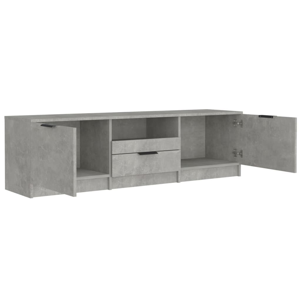 vidaXL Έπιπλο Τηλεόρασης Γκρι Σκυροδέματος 140x35x40 εκ. Επεξεργ. Ξύλο