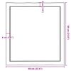 vidaXL Επιφ Τραπεζιού Αν Καφέ 60x60x(2-4)εκ. Ακατέργ. Μασίφ Ξύλο Δρυός
